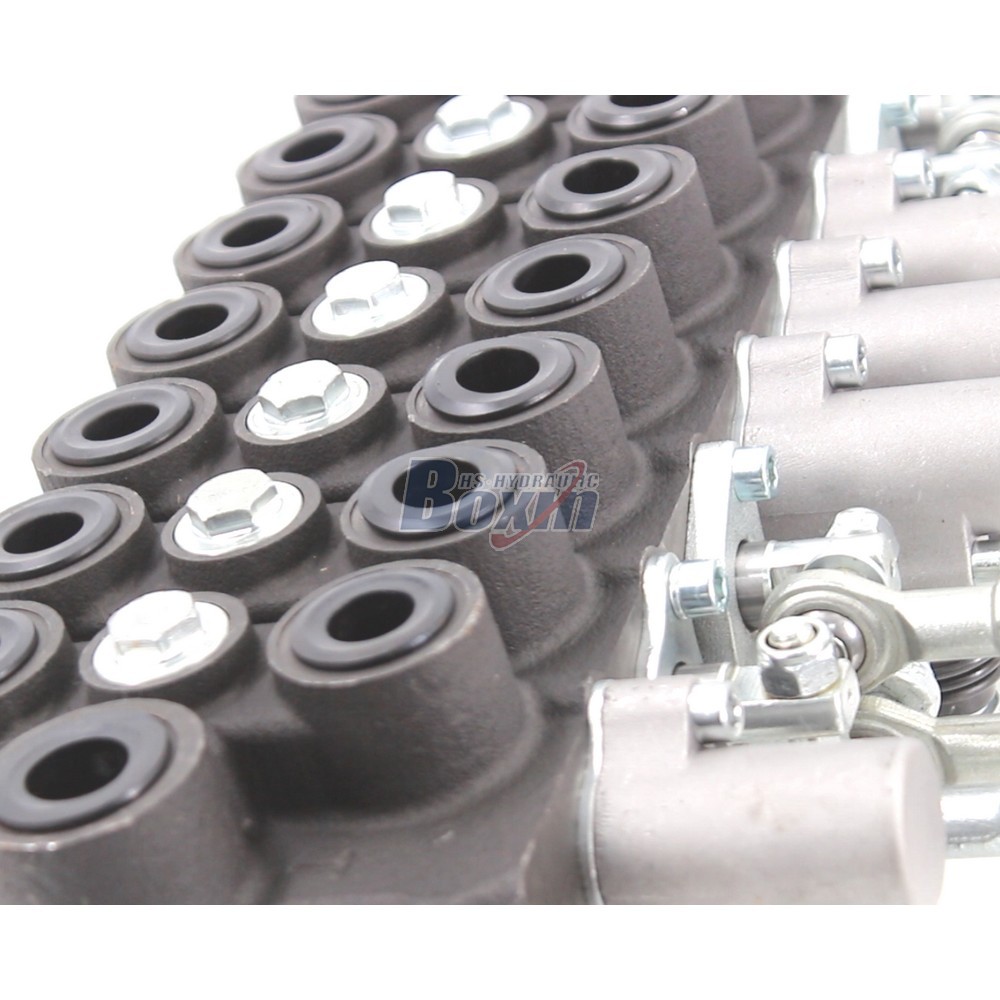 HSW50 Series 8 Spool Hydraulic Monoblock Valve for Mobile Equipment detail image